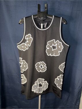 Watson Studios Rhinestone Mesh Tank Jersey – Black Large NWT